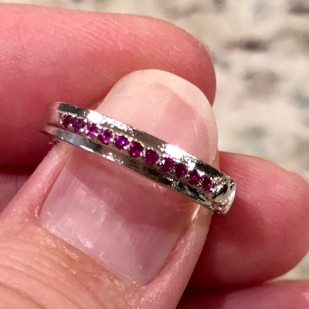 Pink sapphire ring